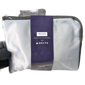 TUMI Delta One First Class Cosmetics Goodie Bag - NEW - Gray